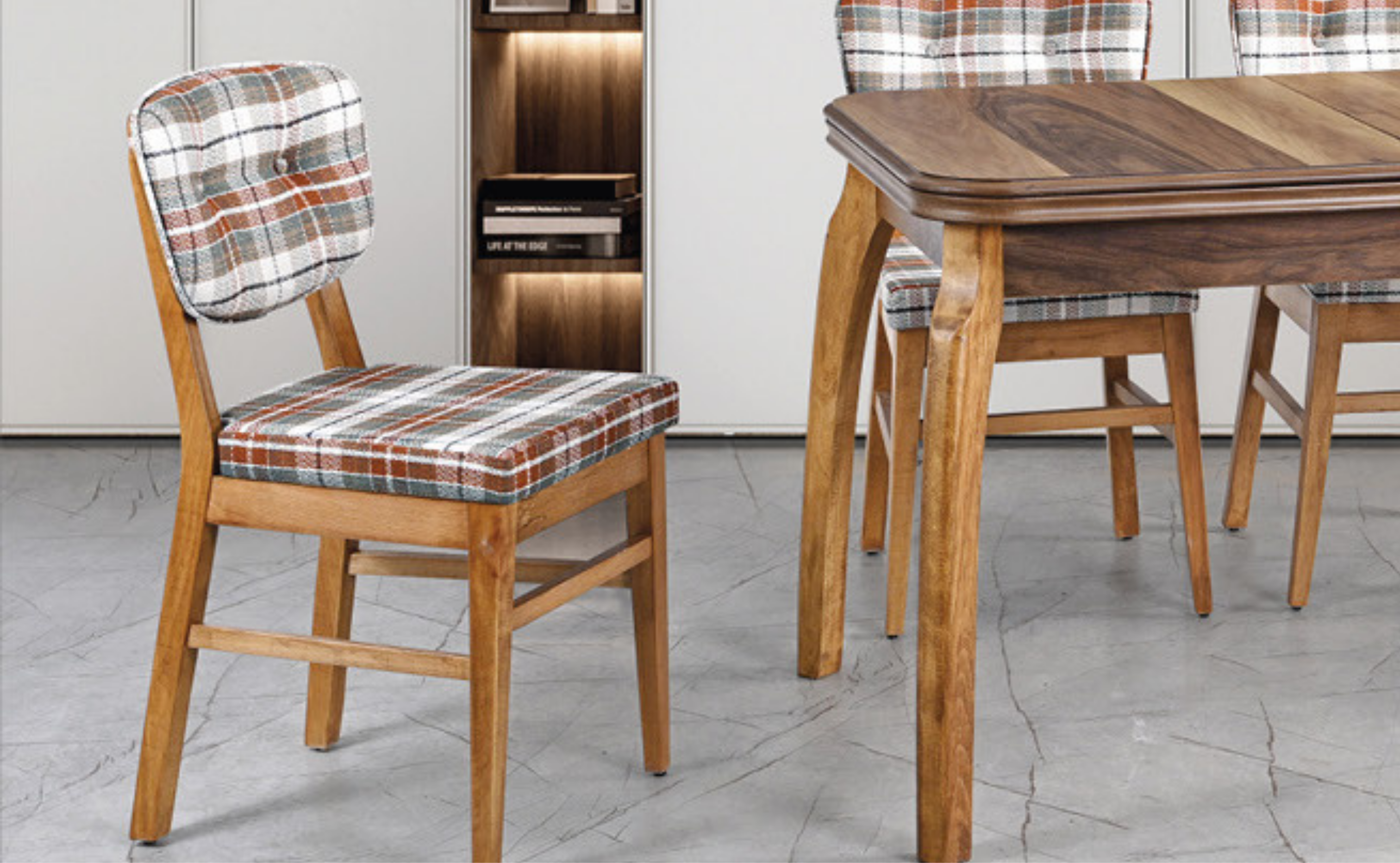 Ankara Ceviz Masa & Karizma Sandalye Takımı