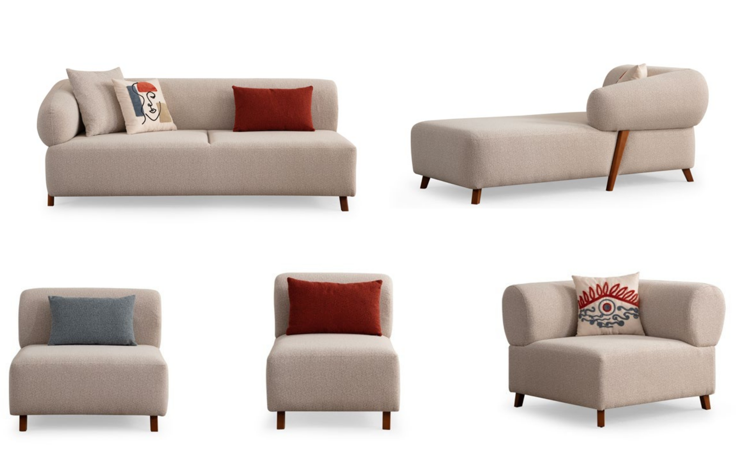 CARDEA Modüllü Köşe Koltuk Takımı