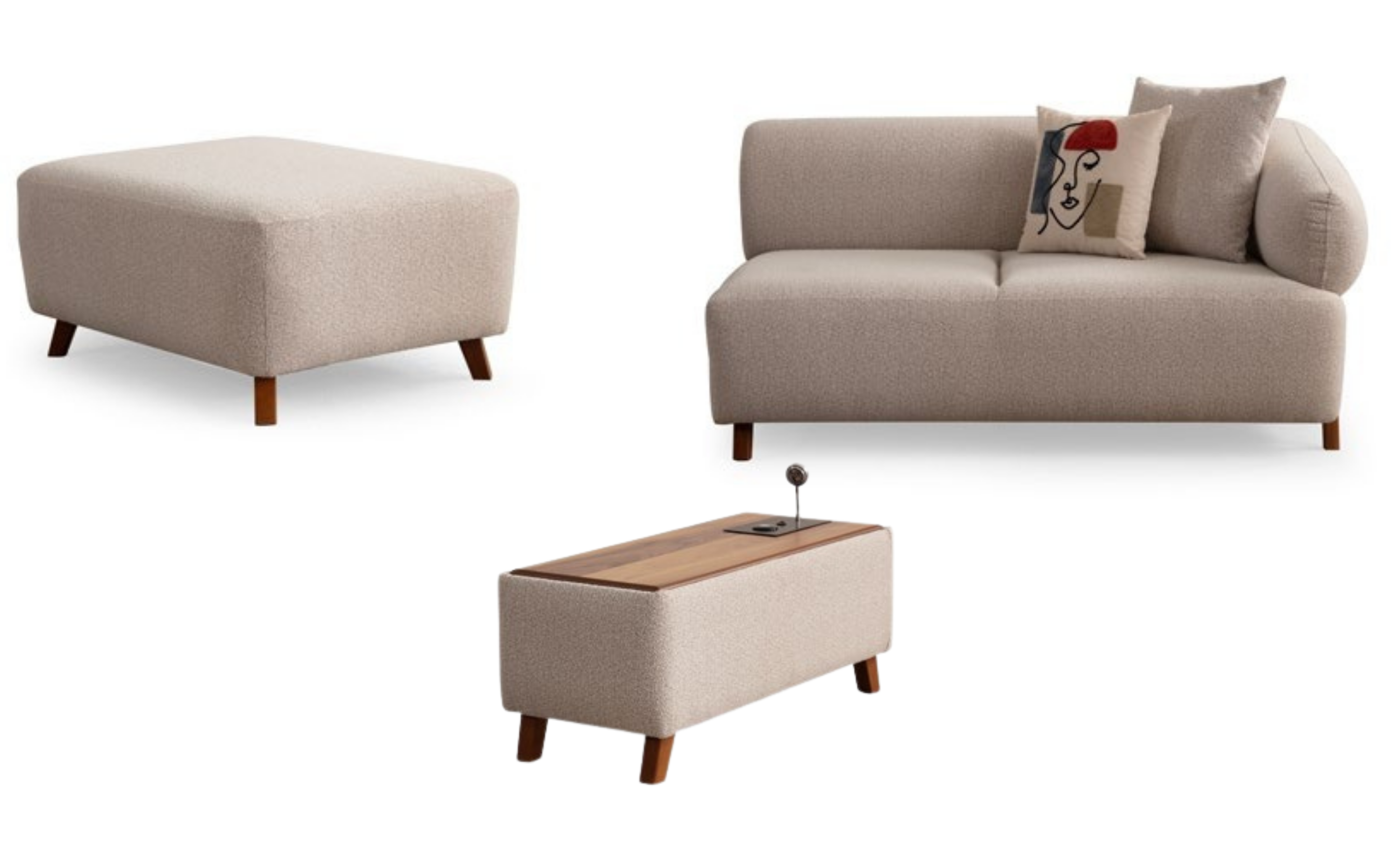 CARDEA Modüllü Köşe Koltuk Takımı