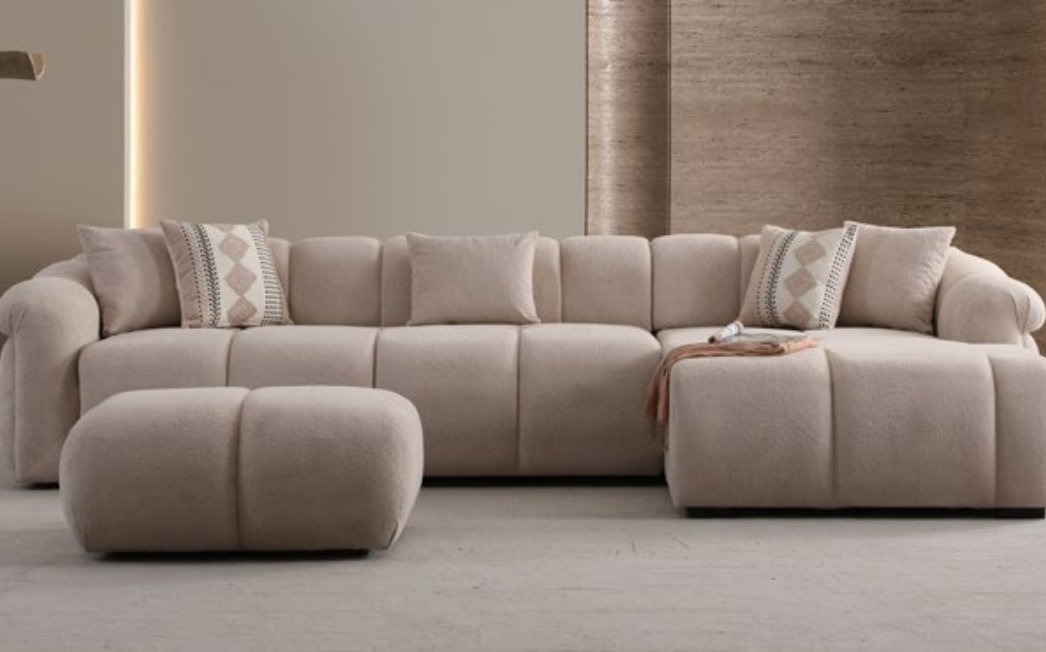 Carius Yataklı L Köşe Koltuk Takımı