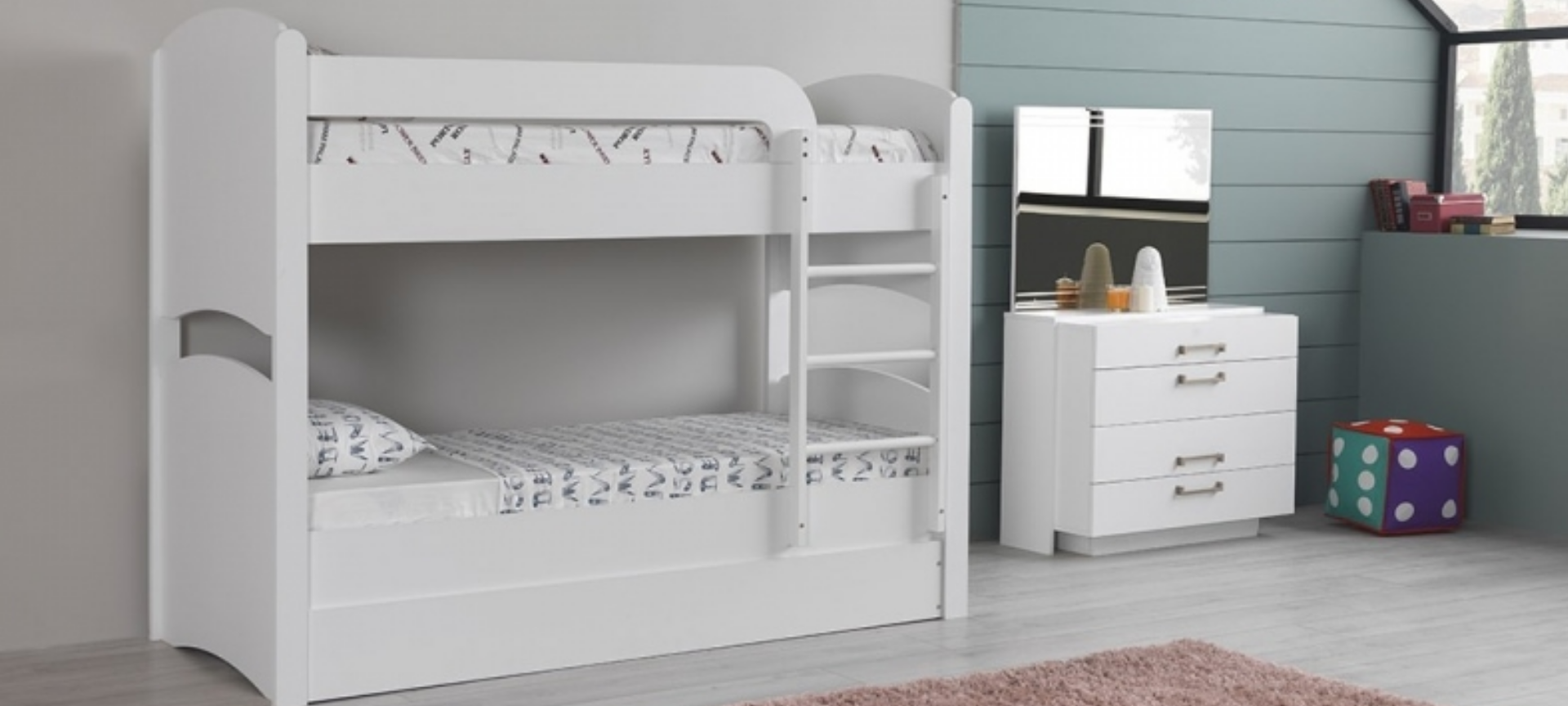 Duru Ayrılabilir Beyaz Ranza