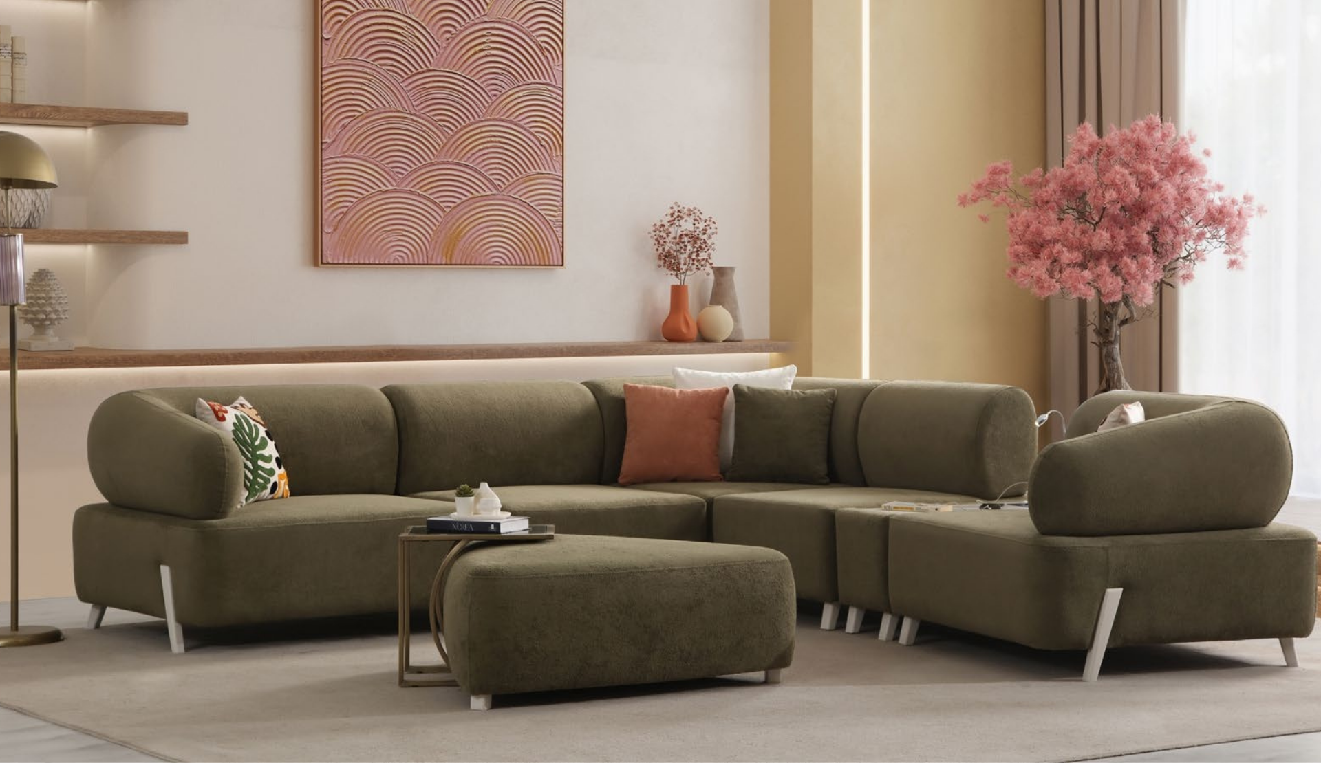 İlyora Modüler Köşe Koltuk Takımı