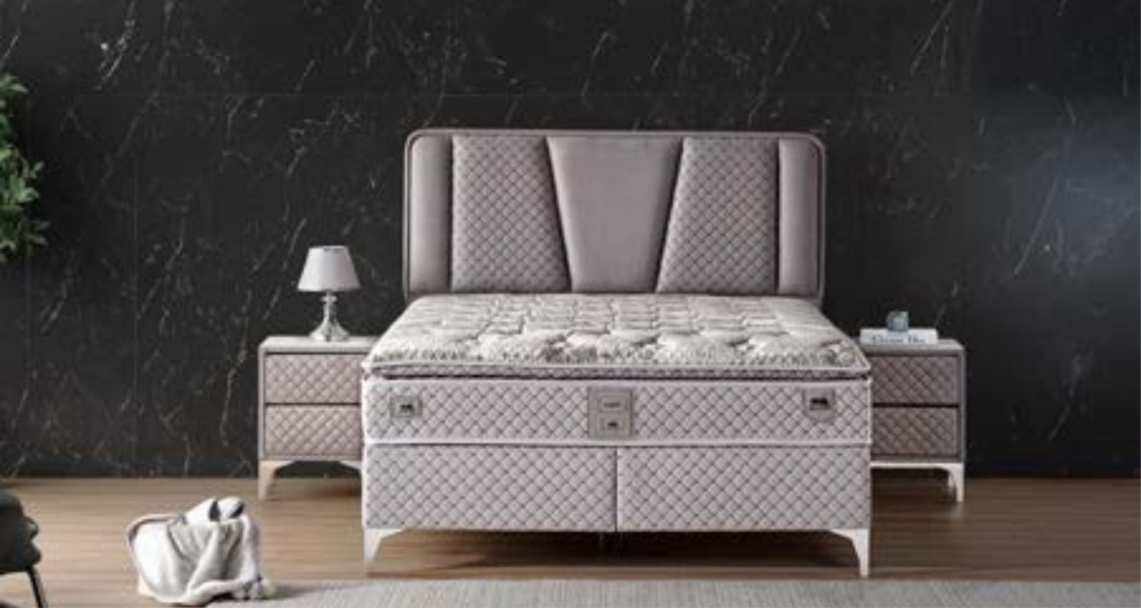 Loft Yatak Baza Başlık Seti