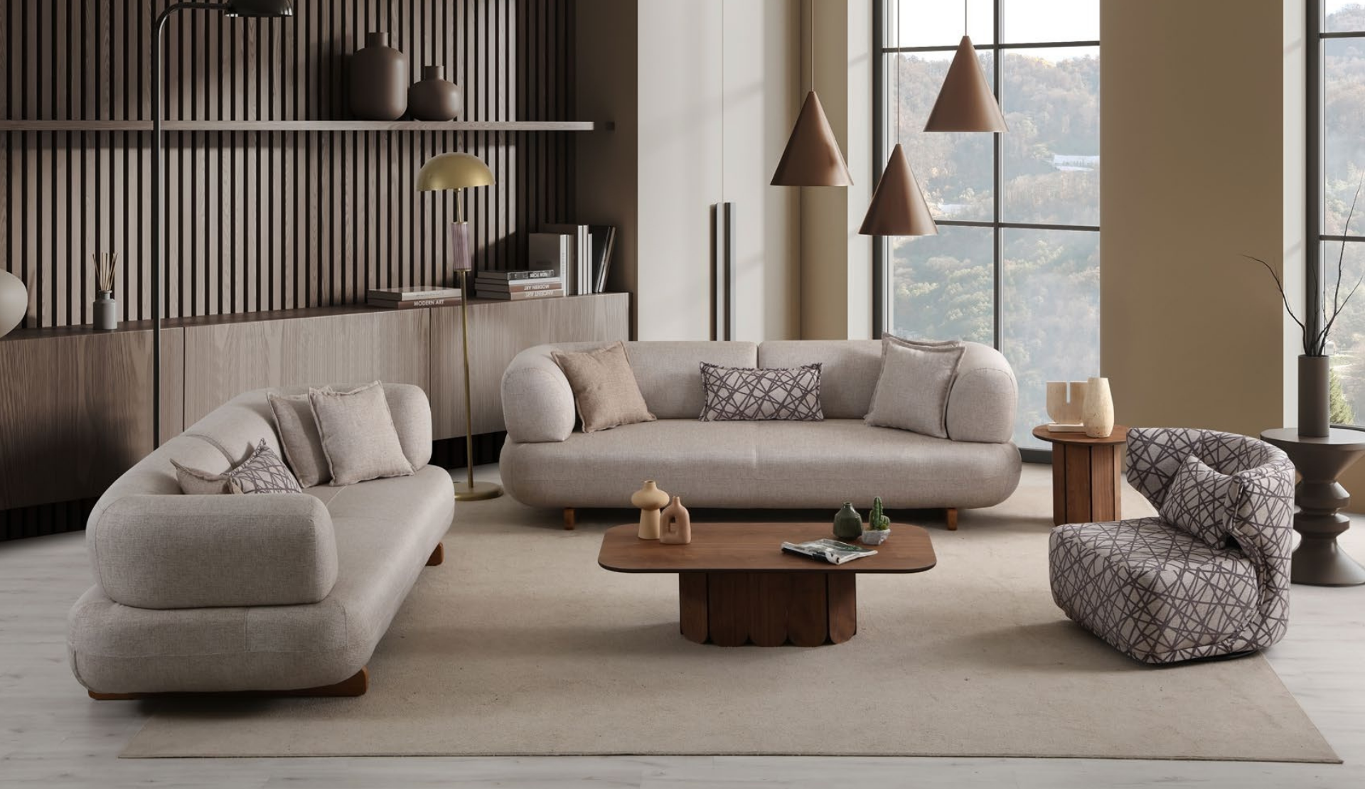 MANETTİ Premium Yataklı Koltuk Takımı (Model 2)