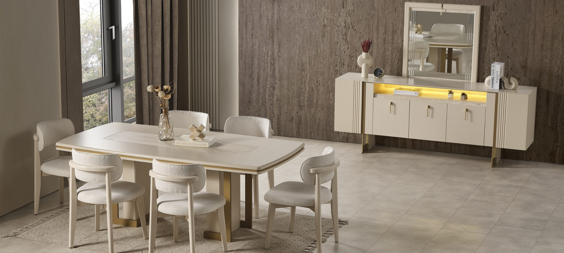 Moss Yemek Odası Takımı