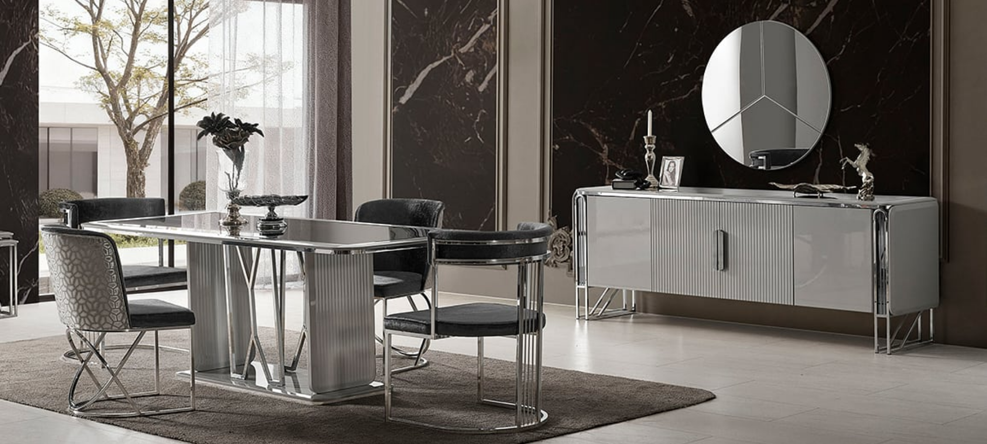 Solo Grey Yemek Odası
