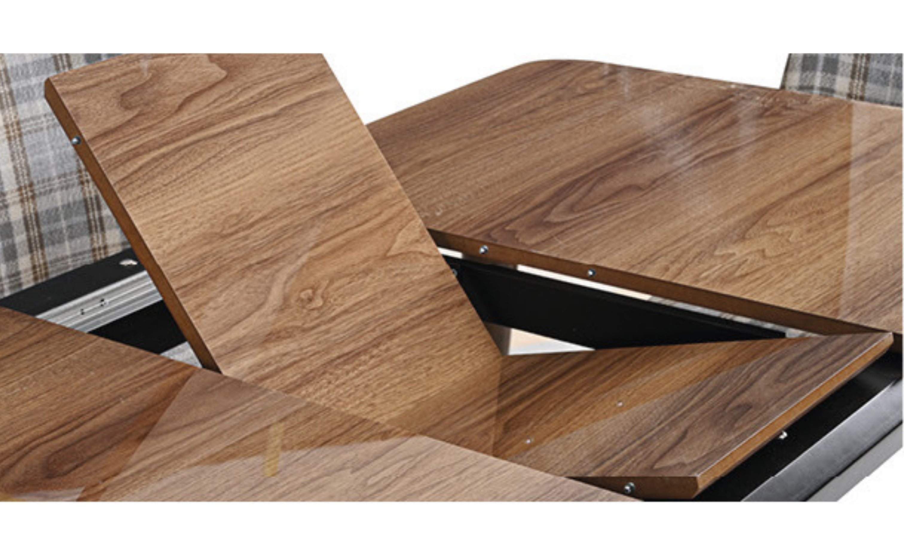 Stil Ceviz Masa & Parma Sandalye Takımı